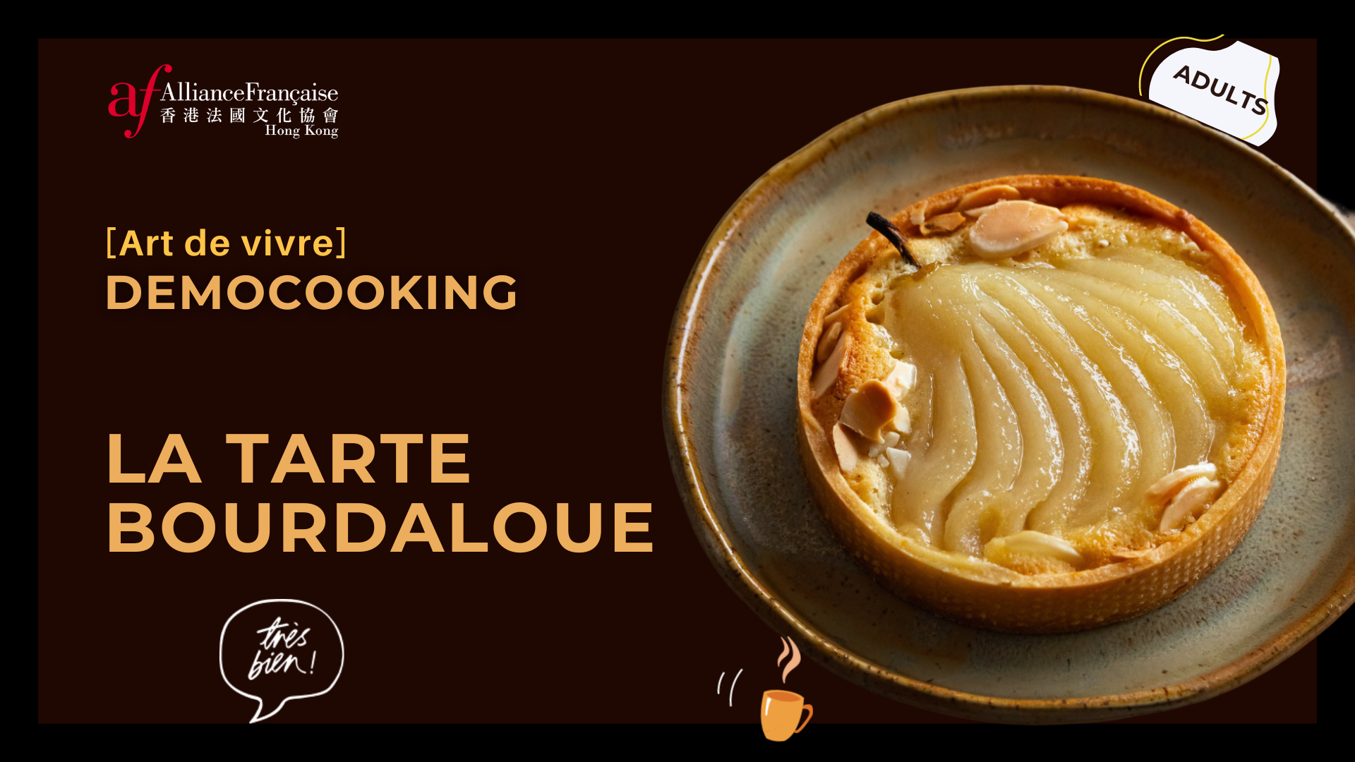 Art de vivre : la tarte Bourdaloue, Amandine aux poires